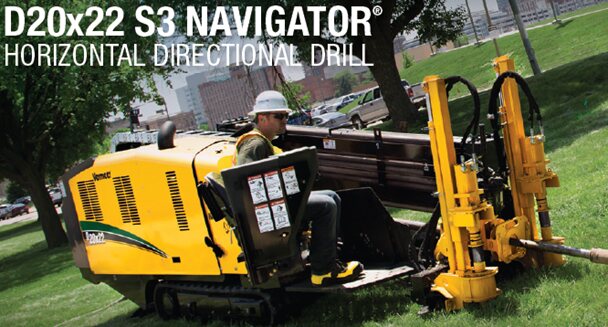 Vermeer D20x22 S3 Navigator horizontal directional drill on site