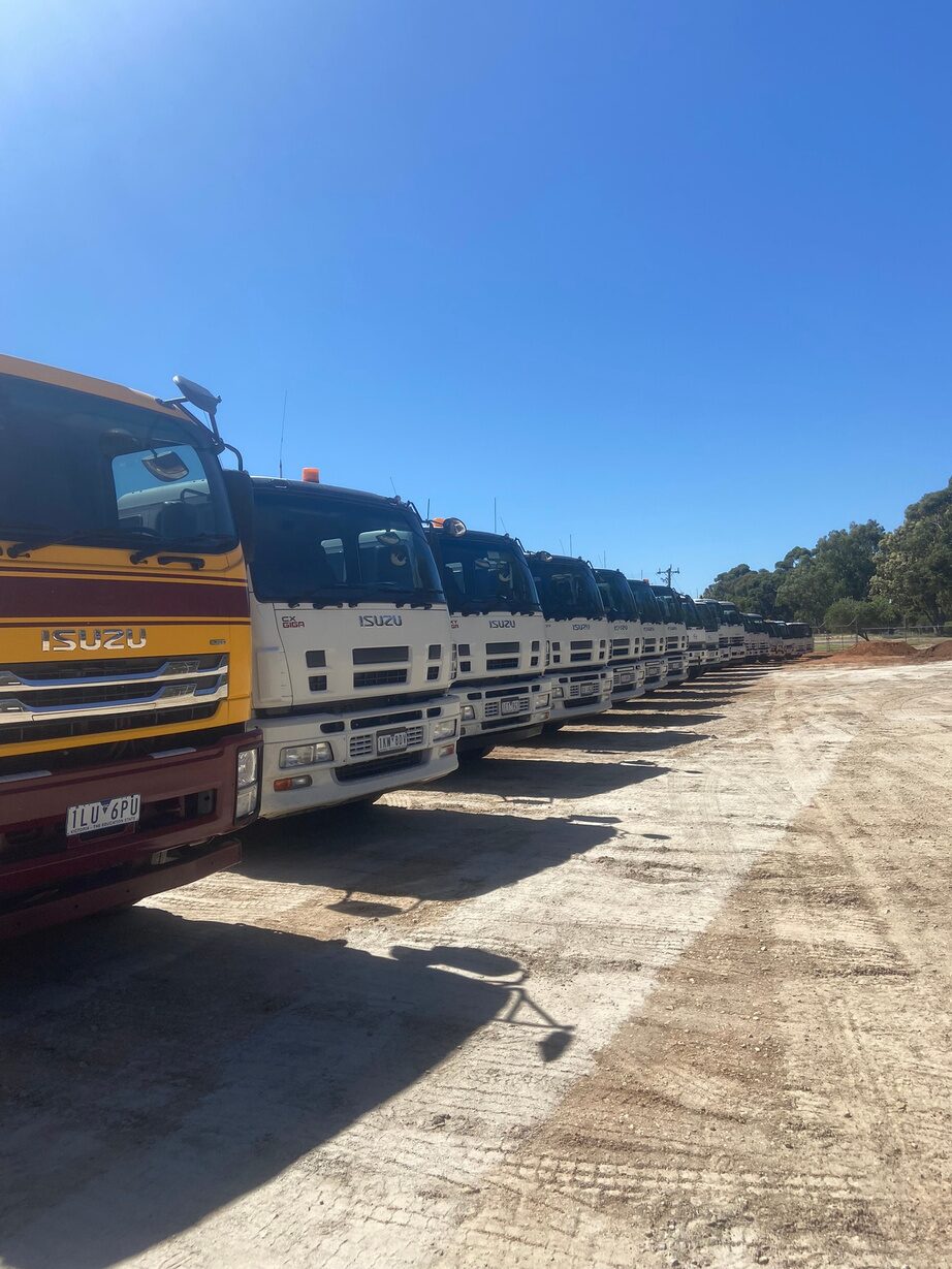 Whitfield Excavations truck fleet